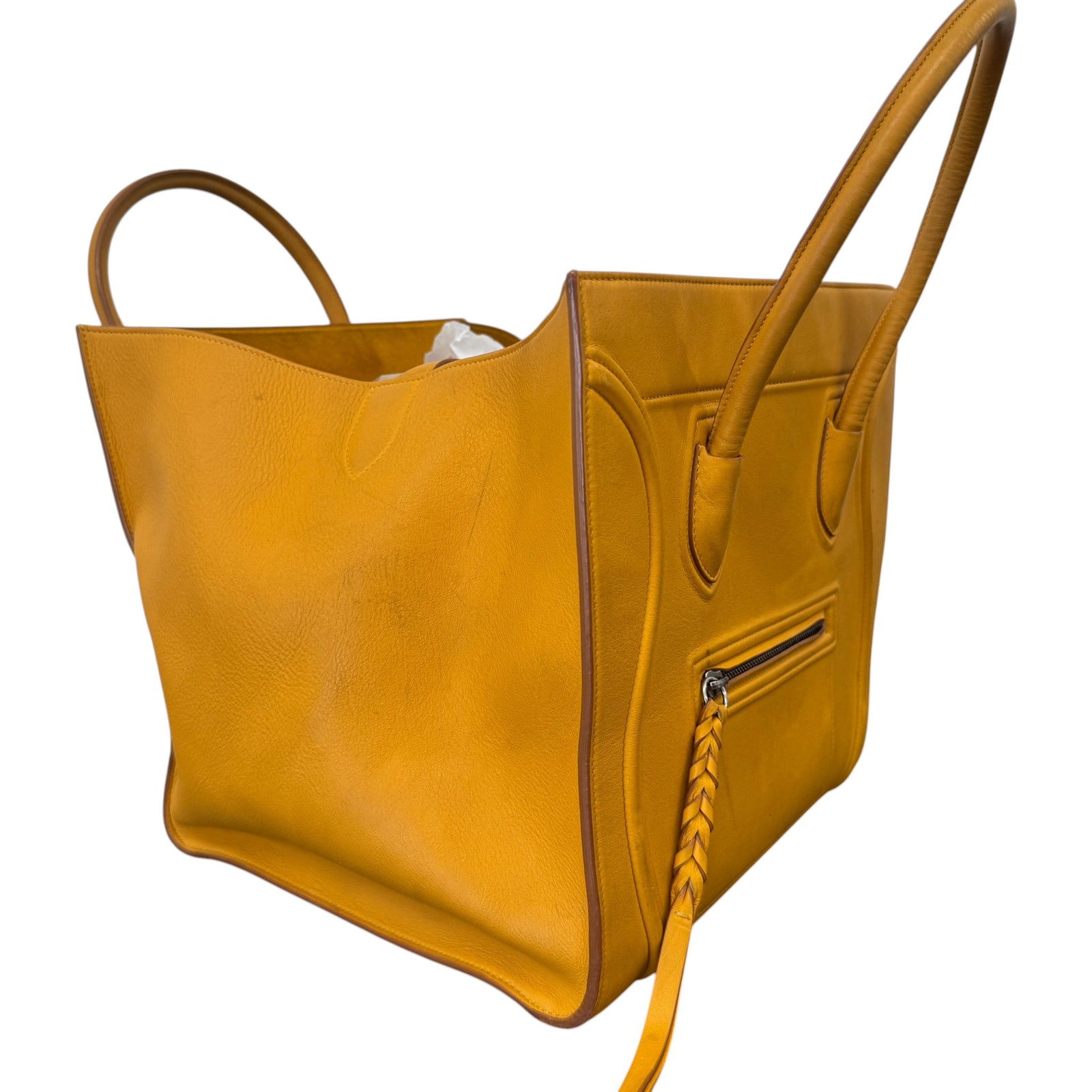 Women's Mini Luggage Tote Bag Orange - Photo 4