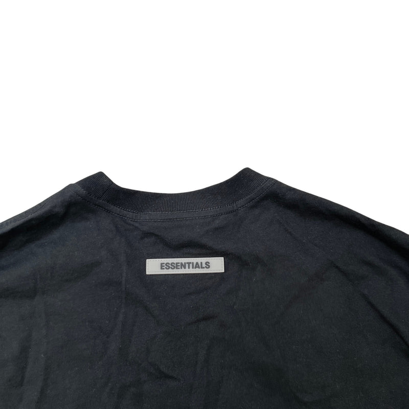 Men's Logo Print T-Shirt Black Size XXS
