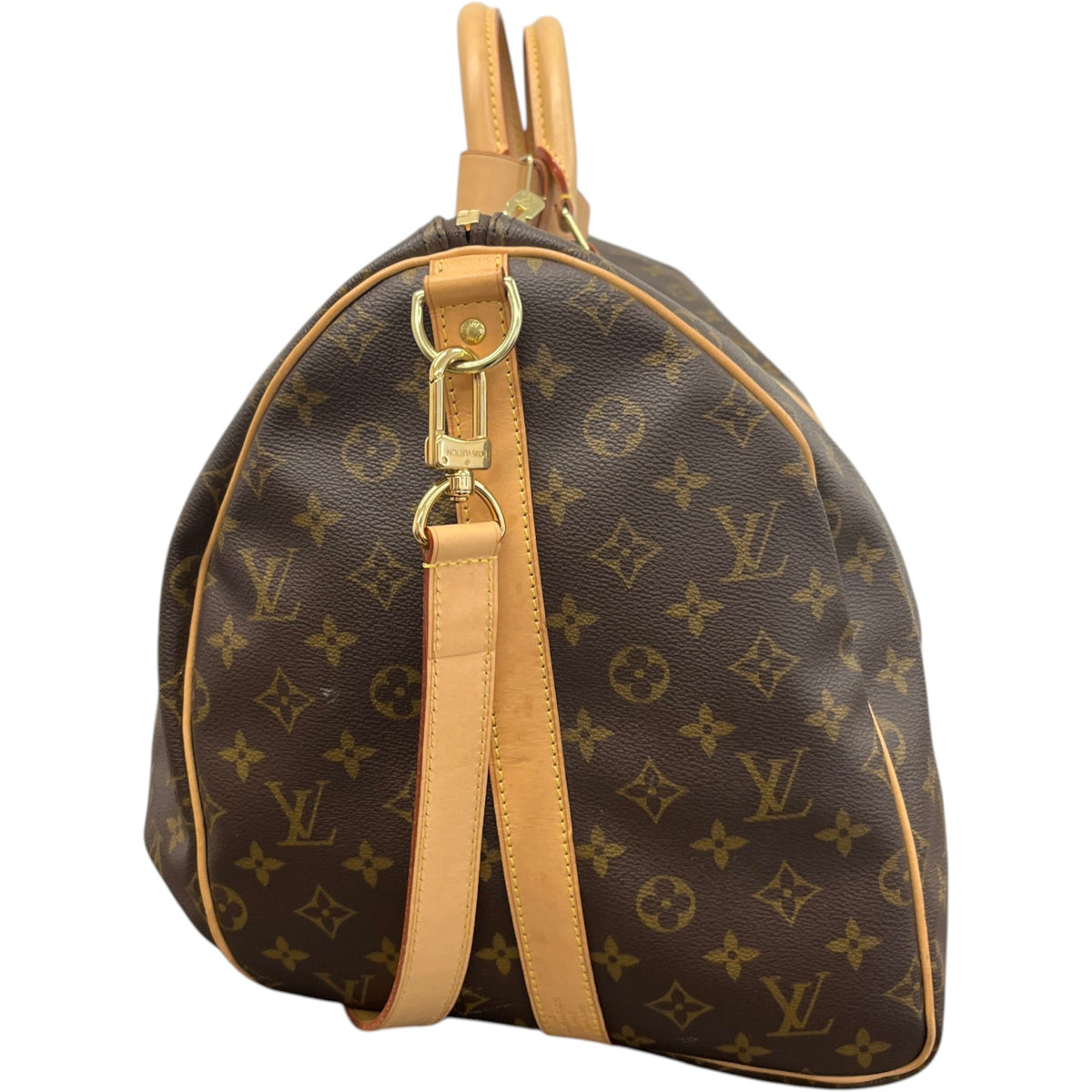 Women's Monogram Keepall 55 Travel Bag Brown - Photo 8