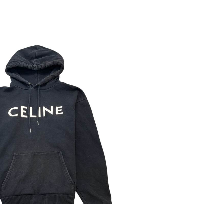 Men's Logo Print Hoodie Black Size L