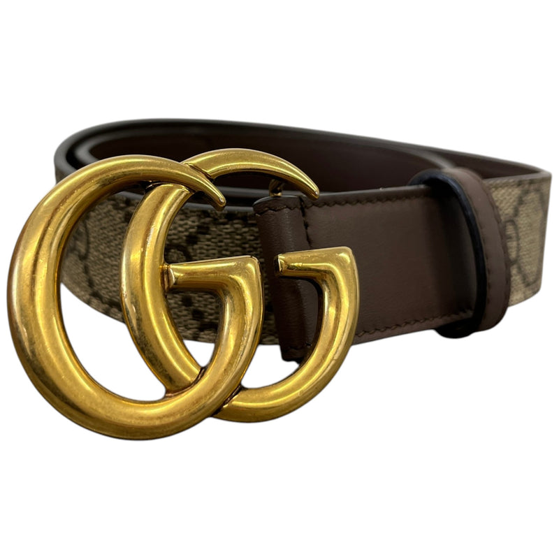 Women's GG Marmont Belt Beige Size W28