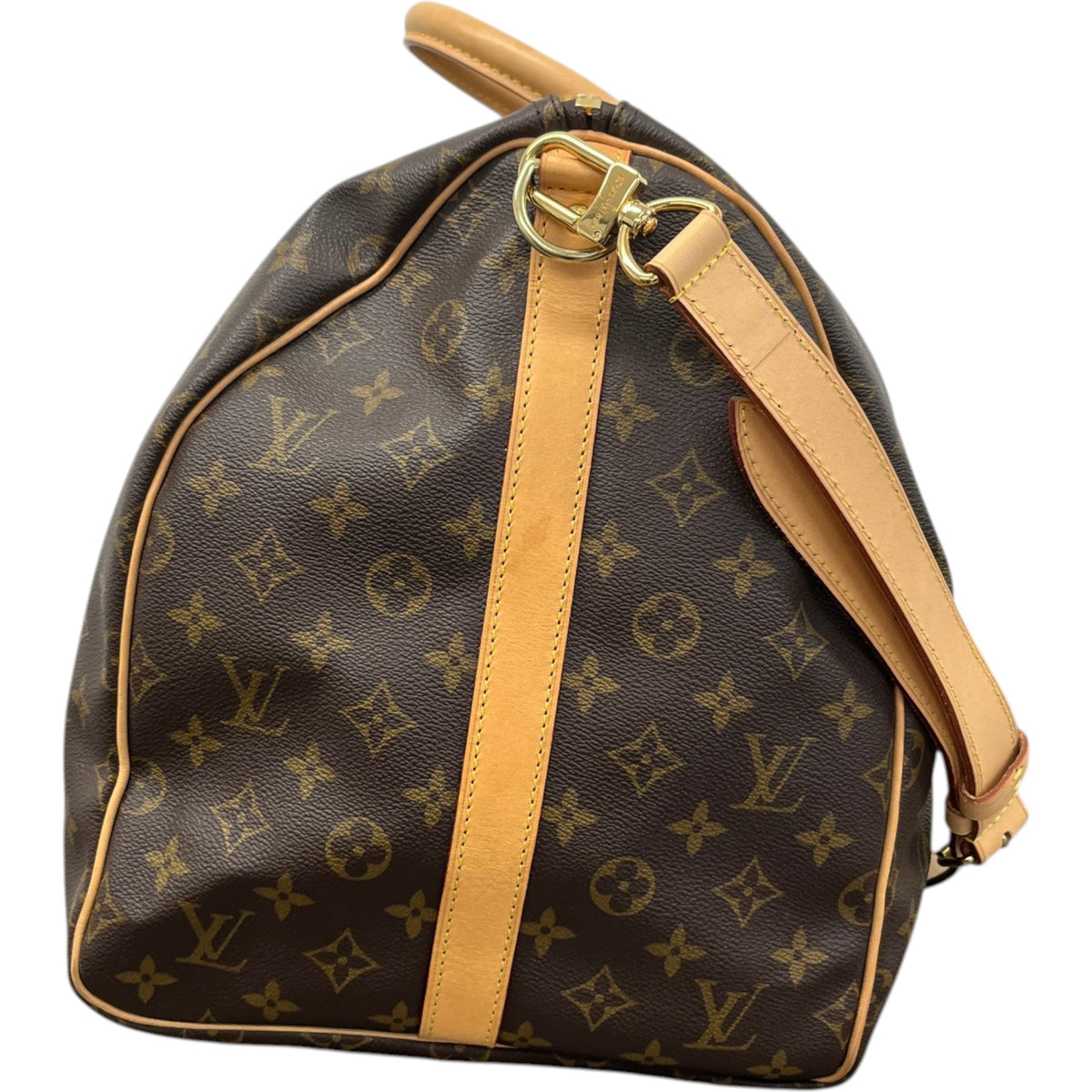 Women's Monogram Keepall 55 Travel Bag Brown - Photo 9