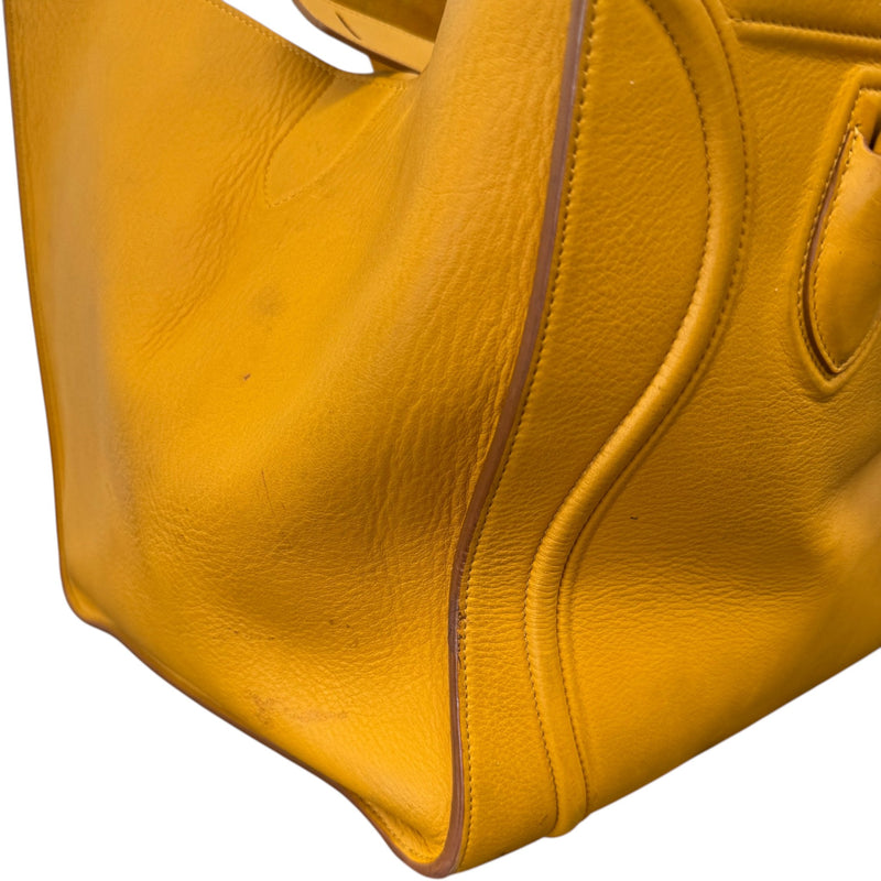 Women's Mini Luggage Tote Bag Orange