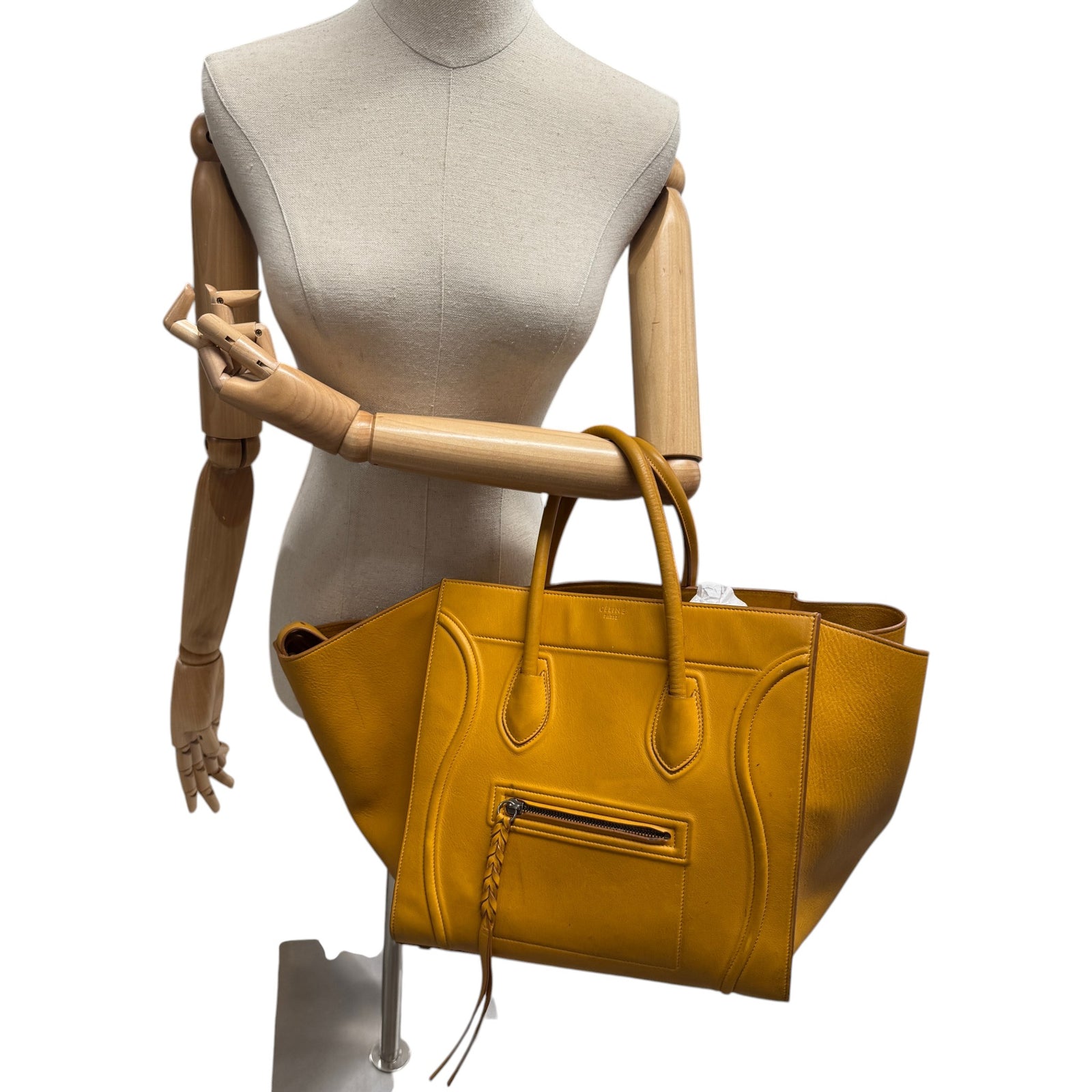 Women's Mini Luggage Tote Bag Orange - Photo 2