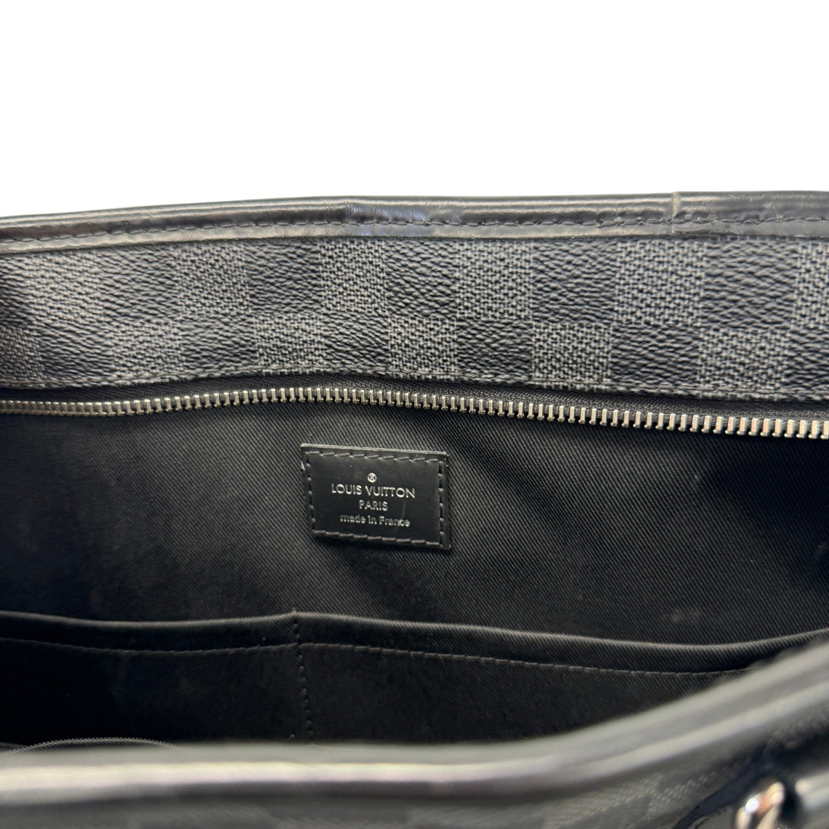 Men's Damier Graphite Tadao PM Briefcase Black - Photo 11