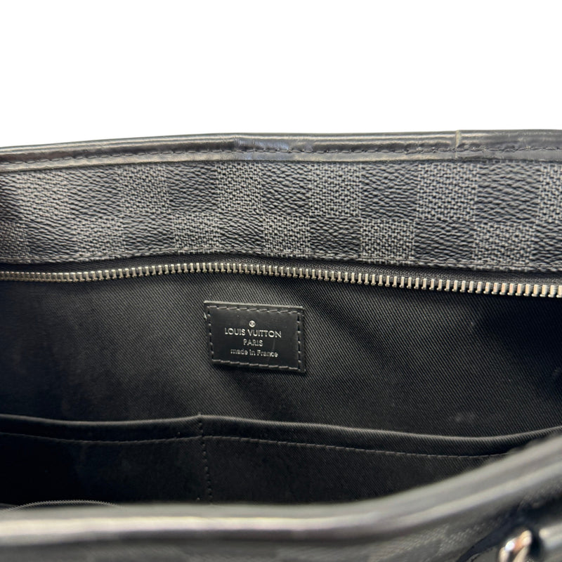 Men's Damier Graphite Tadao PM Briefcase Black