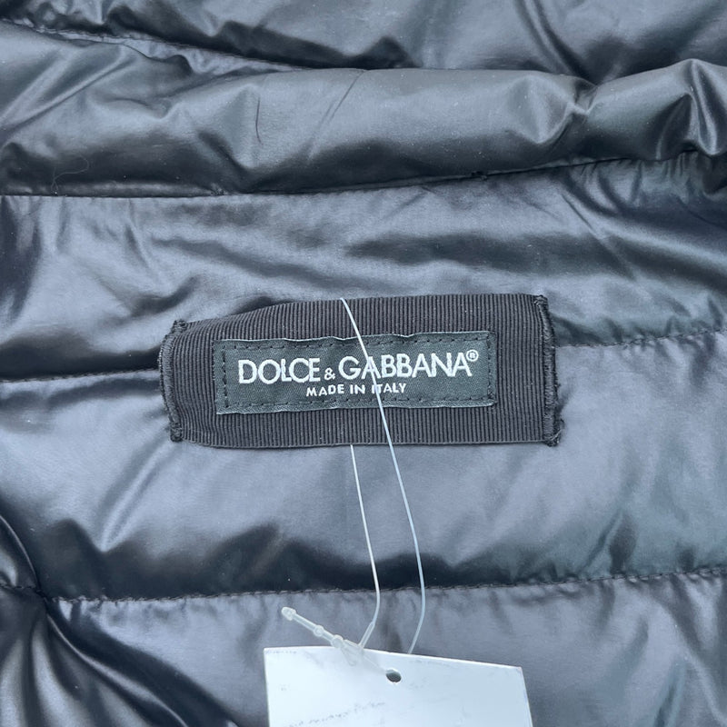 Men's Plaque Logo Down Jacket Black Size S