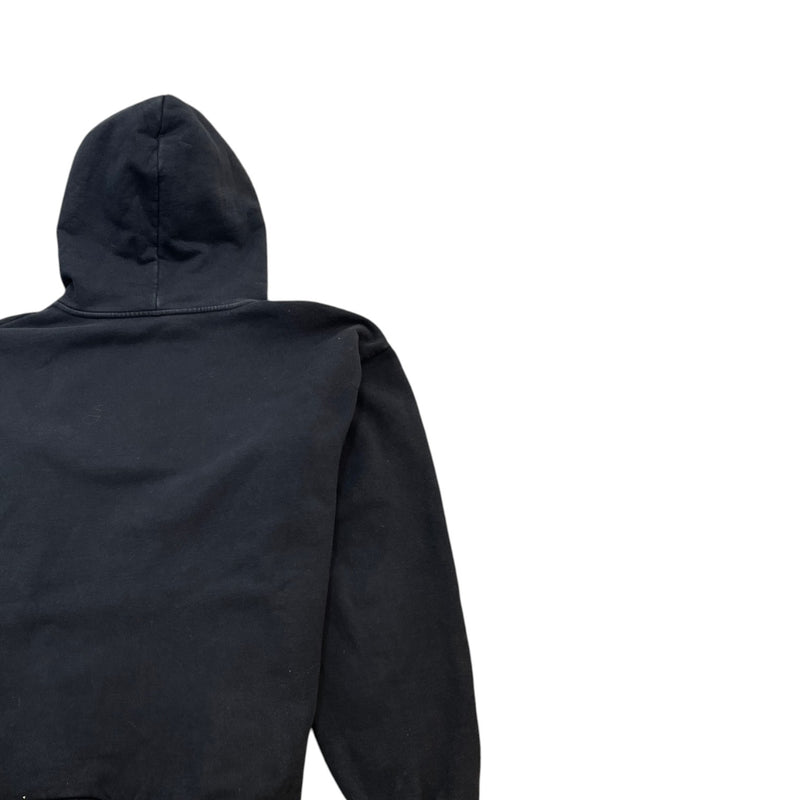 Men's Logo Print Hoodie Black Size L