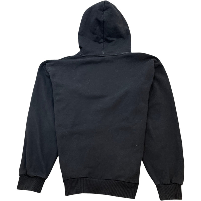 Men's Logo Print Hoodie Black Size L