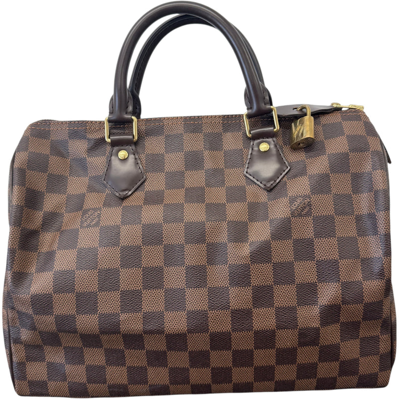 Women's Damier Ebene Speedy 30 Bag Brown