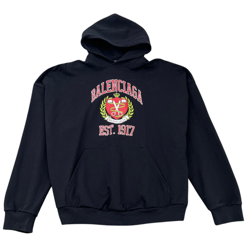 Men's College Logo Hoodie Black Size L
