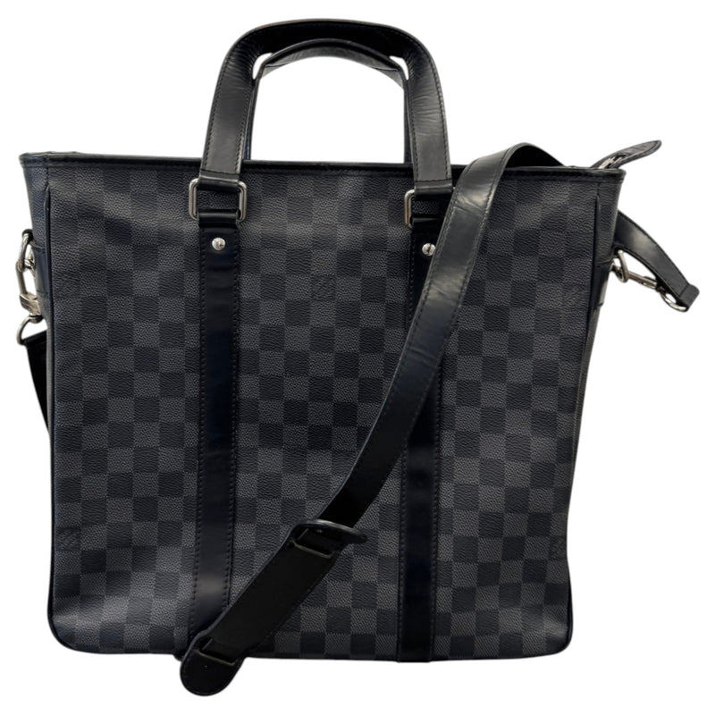 Men's Damier Graphite Tadao PM Briefcase Black