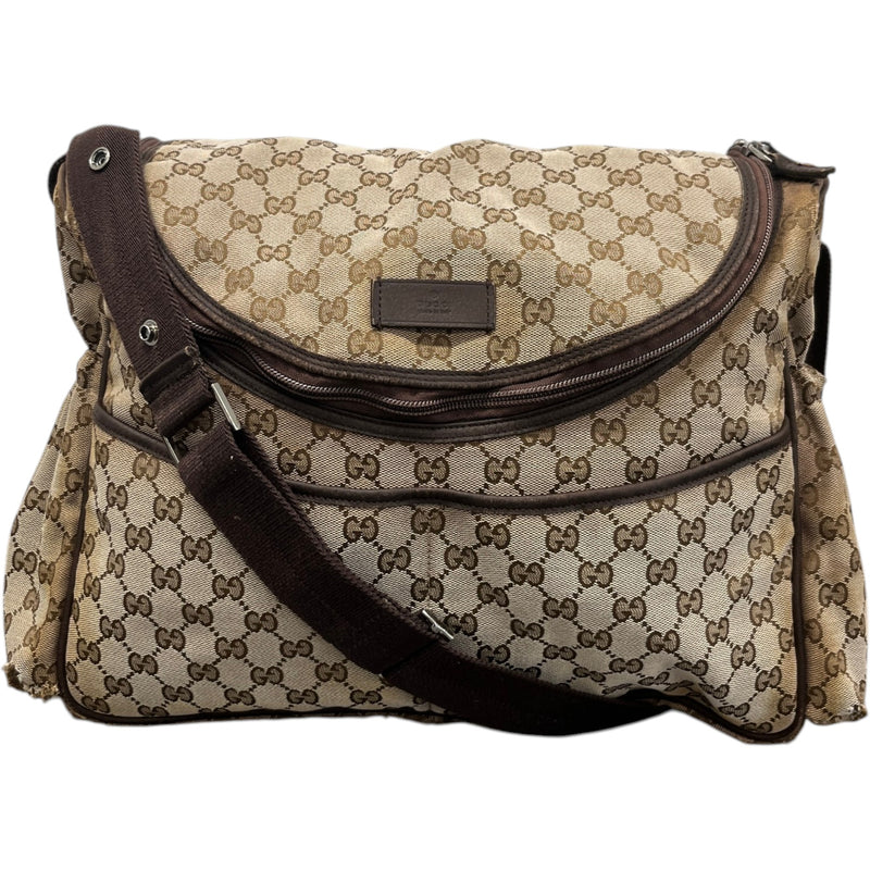 Women's GG Supreme Changing Baby Travel Bag Beige