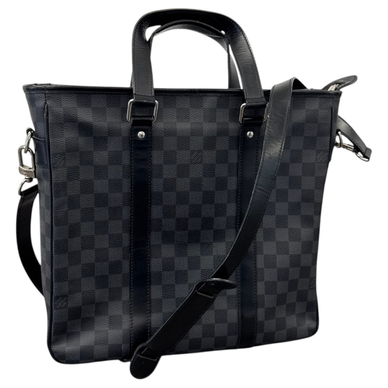 Men's Damier Graphite Tadao PM Briefcase Black