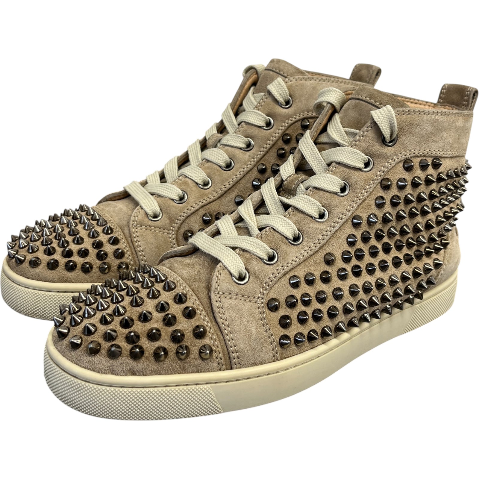Men's Spikes High Trainers Beige Size UK 6 / EU 40 - Photo 9