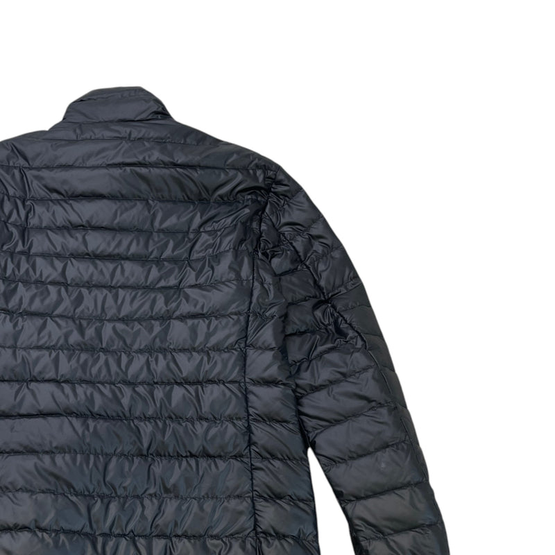 Men's Plaque Logo Down Jacket Black Size S