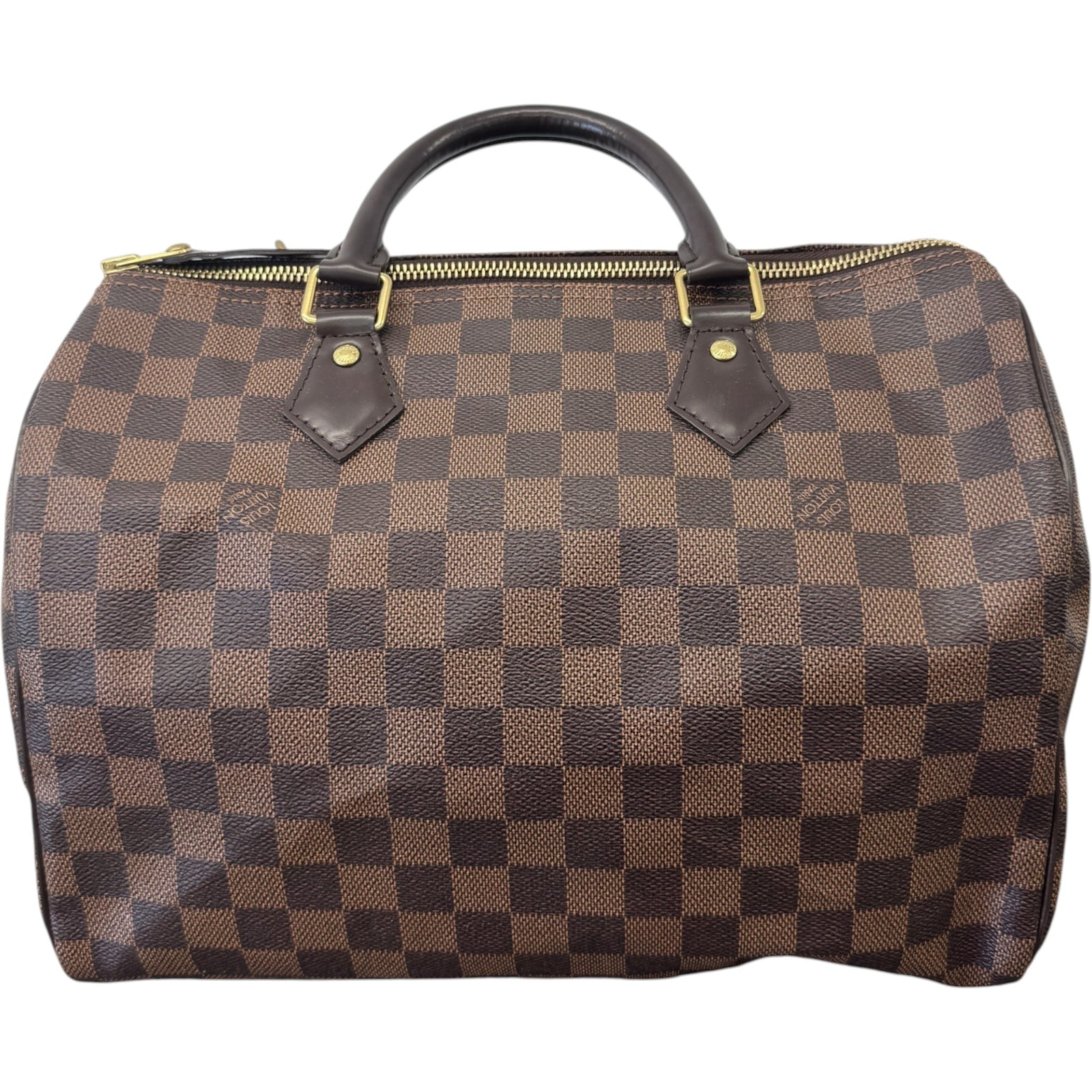Women's Damier Ebene Speedy 30 Bag Brown - Photo 3
