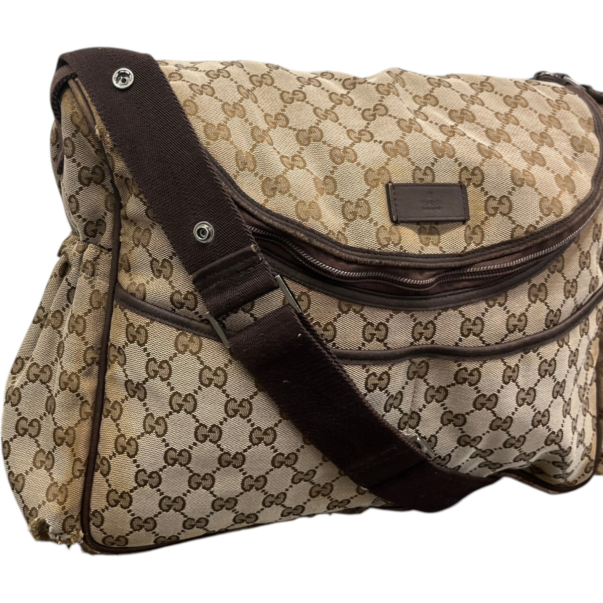 Women's GG Supreme Changing Baby Travel Bag Beige - Photo 3