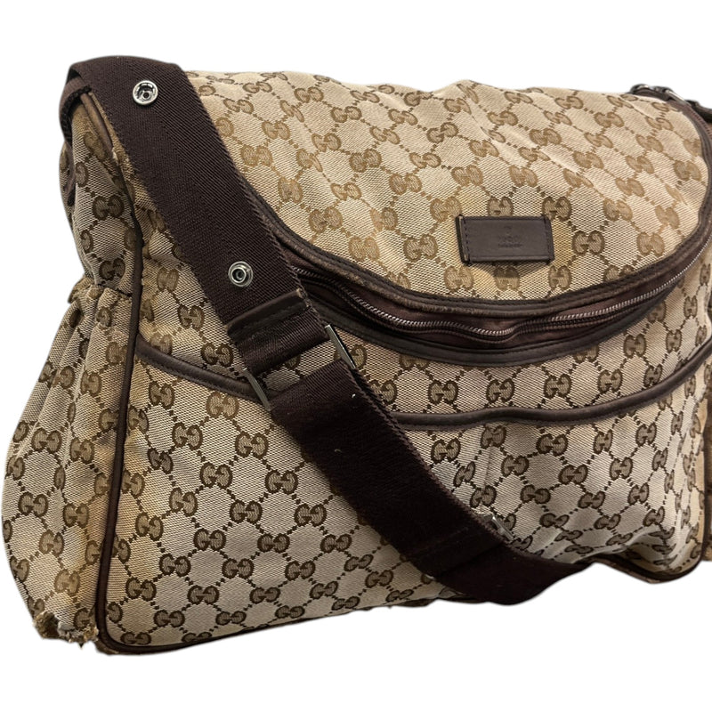 Women's GG Supreme Changing Baby Travel Bag Beige