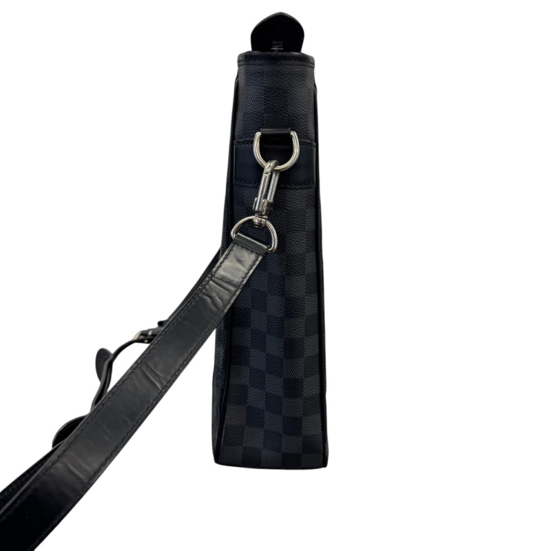 Men's Damier Graphite Tadao PM Briefcase Black