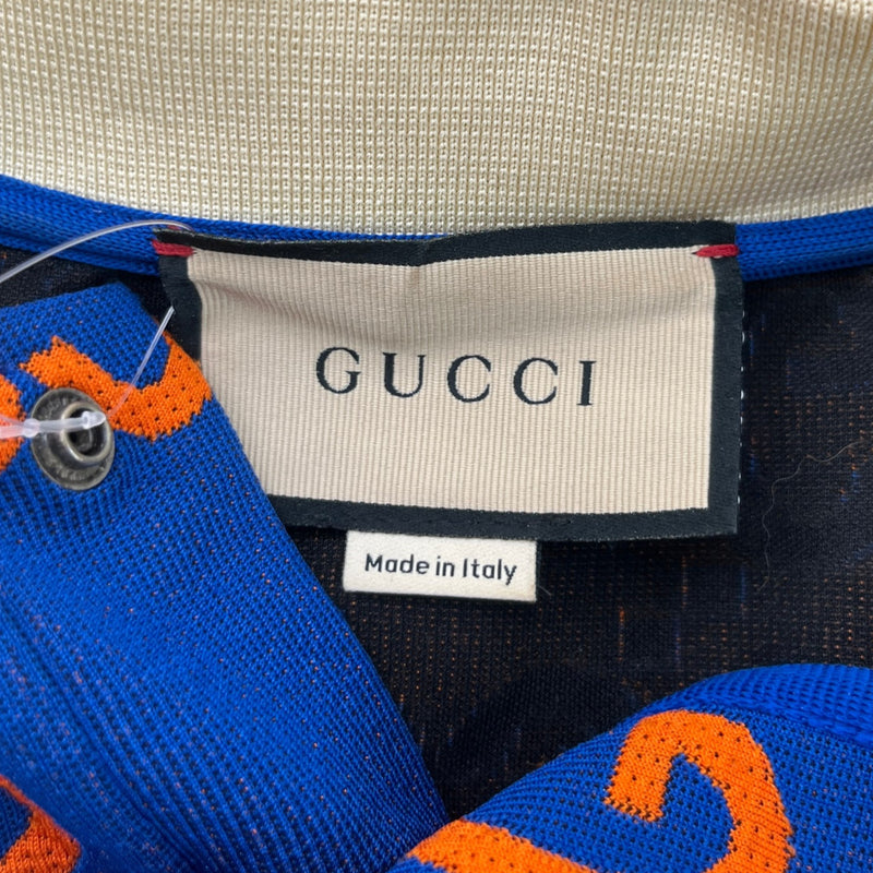 Men's GG Supreme Polo Shirt Navy Size XS