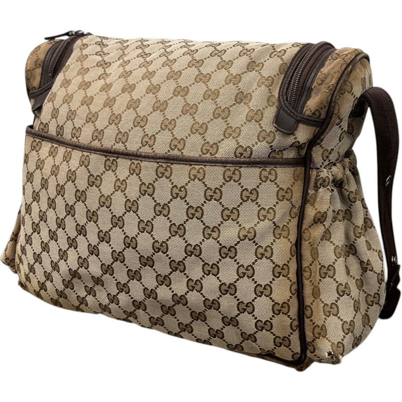 Women's GG Supreme Changing Baby Travel Bag Beige