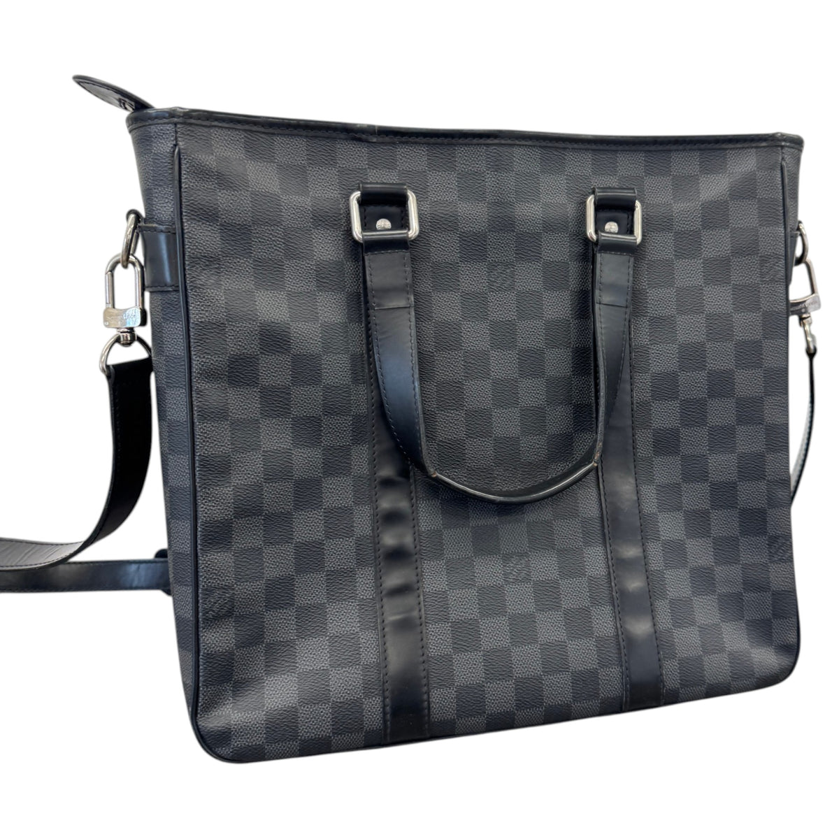 Men's Damier Graphite Tadao PM Briefcase Black - Photo 8
