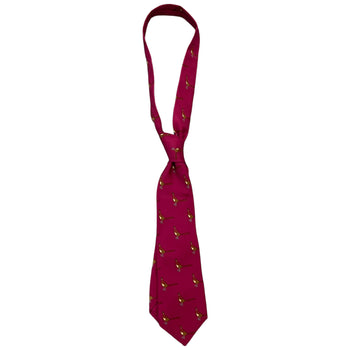 Men's Pheasant Print Tie Pink