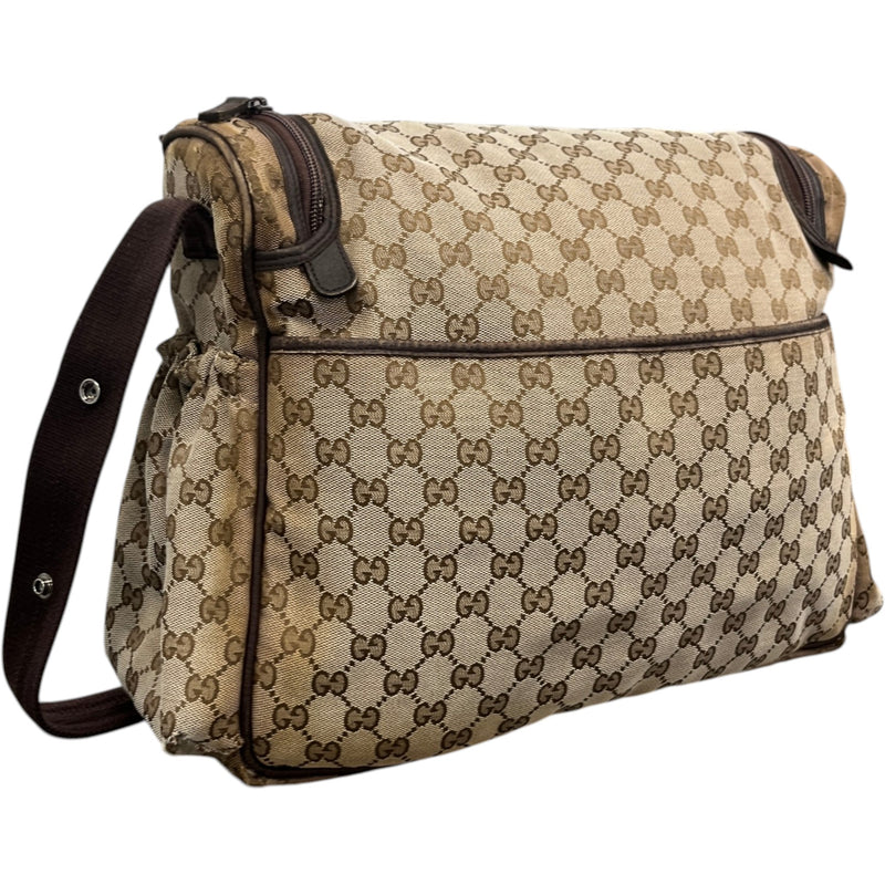 Women's GG Supreme Changing Baby Travel Bag Beige