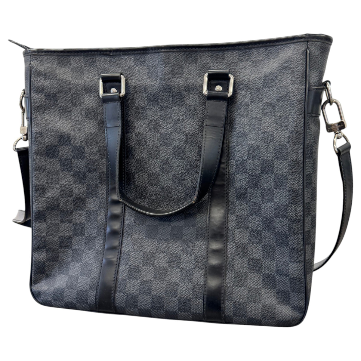 Men's Damier Graphite Tadao PM Briefcase Black - Photo 9