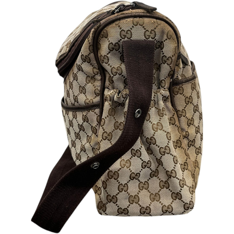 Women's GG Supreme Changing Baby Travel Bag Beige