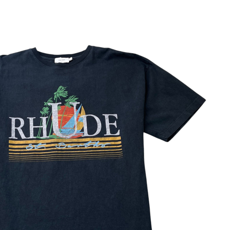 Men's Tropics Tee T-Shirt Navy Size L