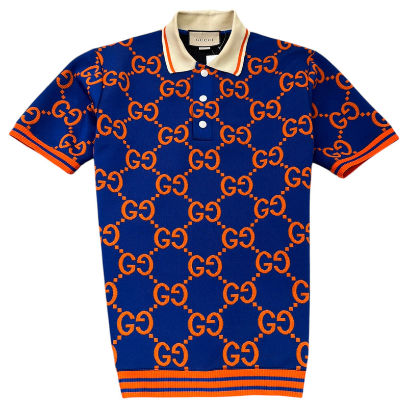 Men's GG Supreme Polo Shirt Navy Size XS
