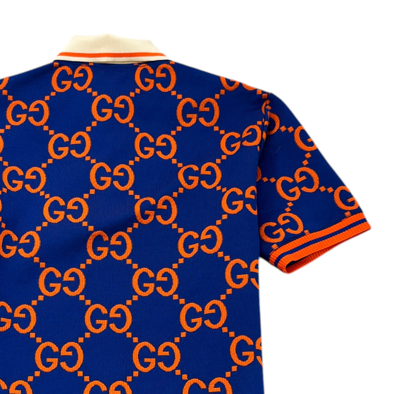 Men's GG Supreme Polo Shirt Navy Size XS