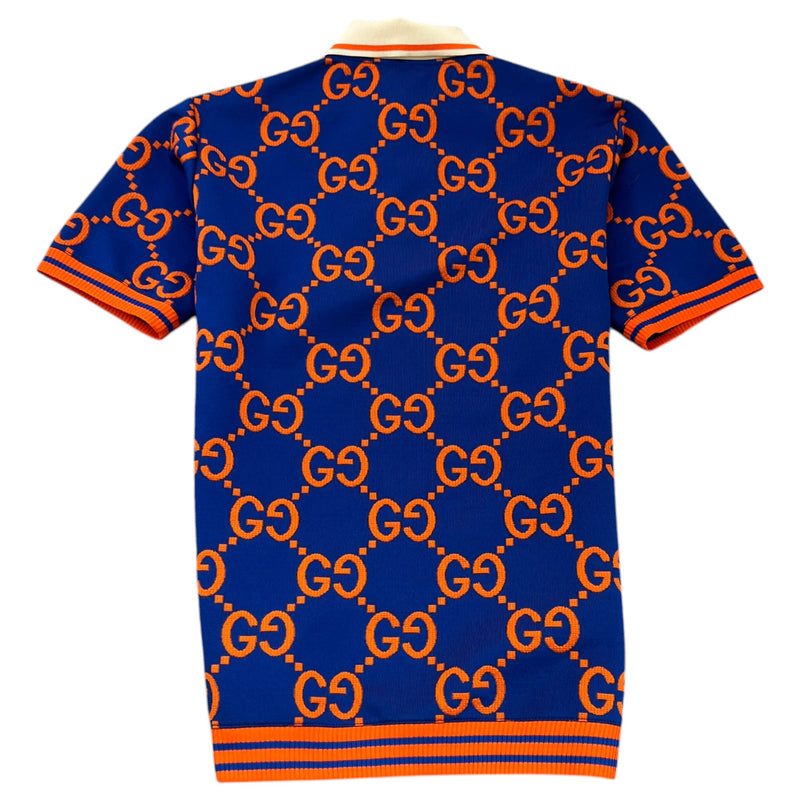 Men's GG Supreme Polo Shirt Navy Size XS