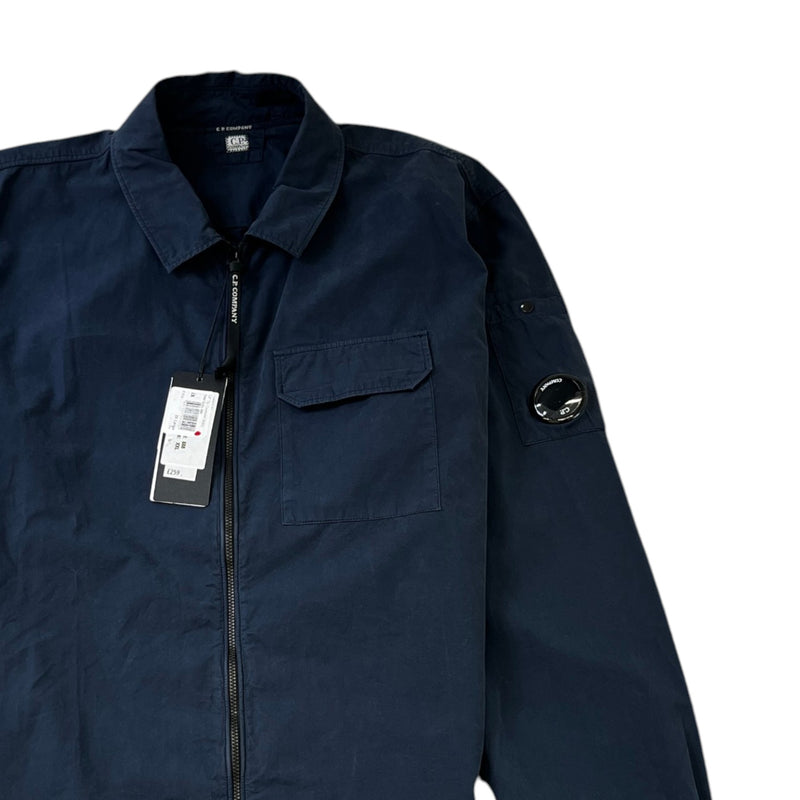 Men's Gabardine OverShirt Navy Size XXL