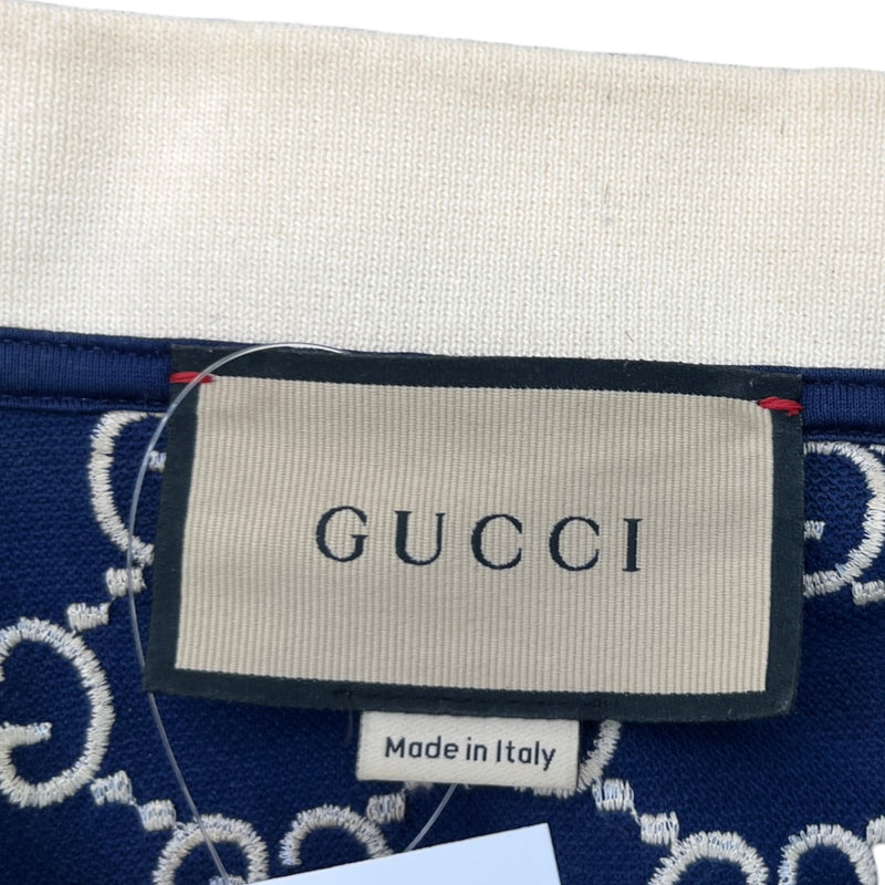 Men's GG Supreme Polo Shirt Navy Size XS