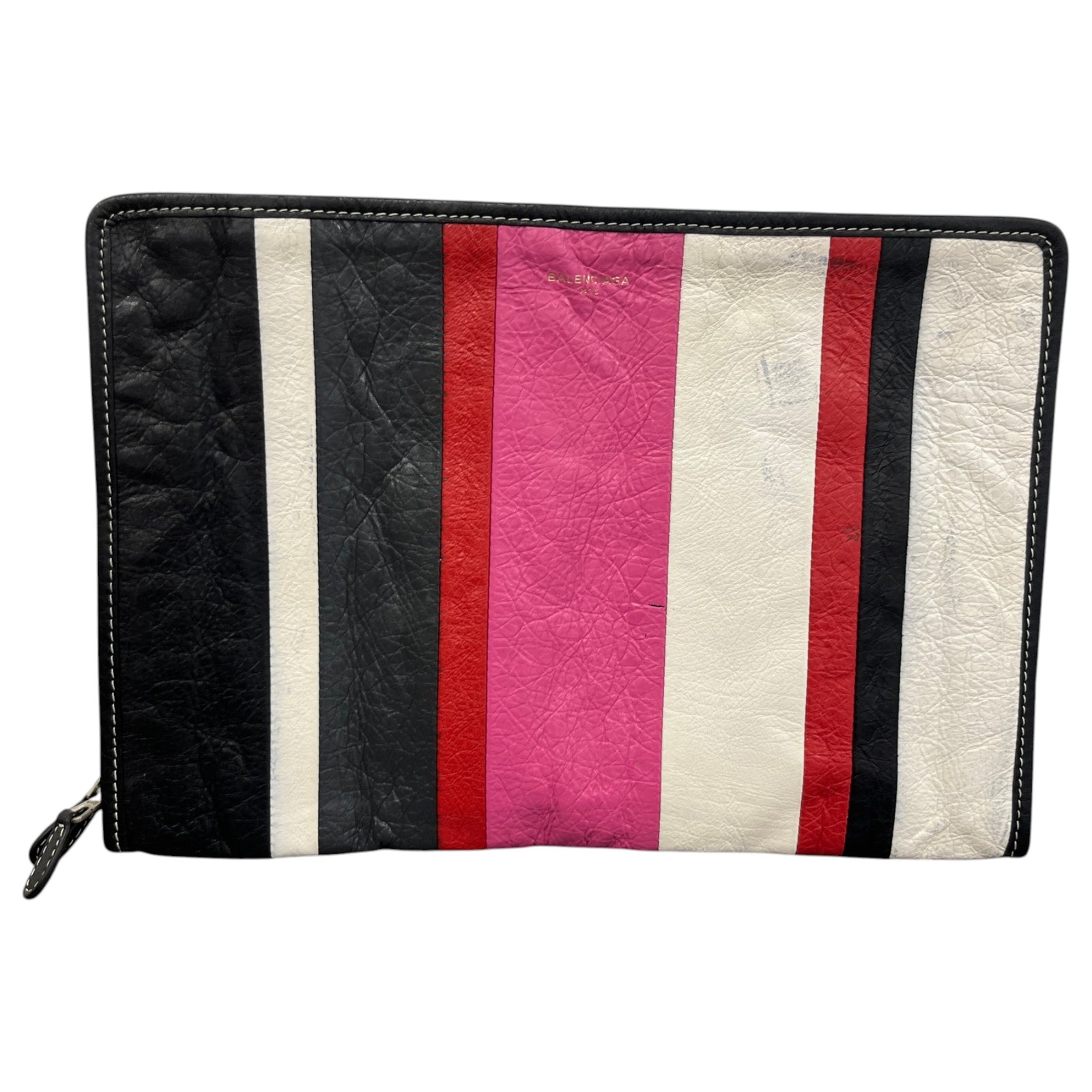 Women's Bazar Striped Pouch Black - Photo 1