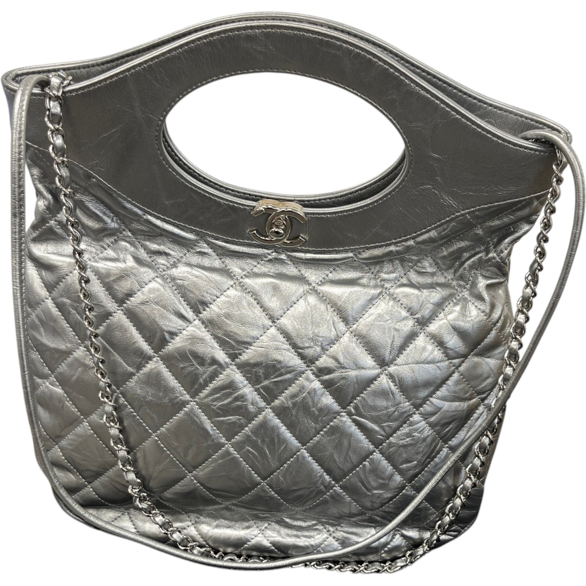 Women's Shopping 31 Tote Handbag Silver - Photo 1
