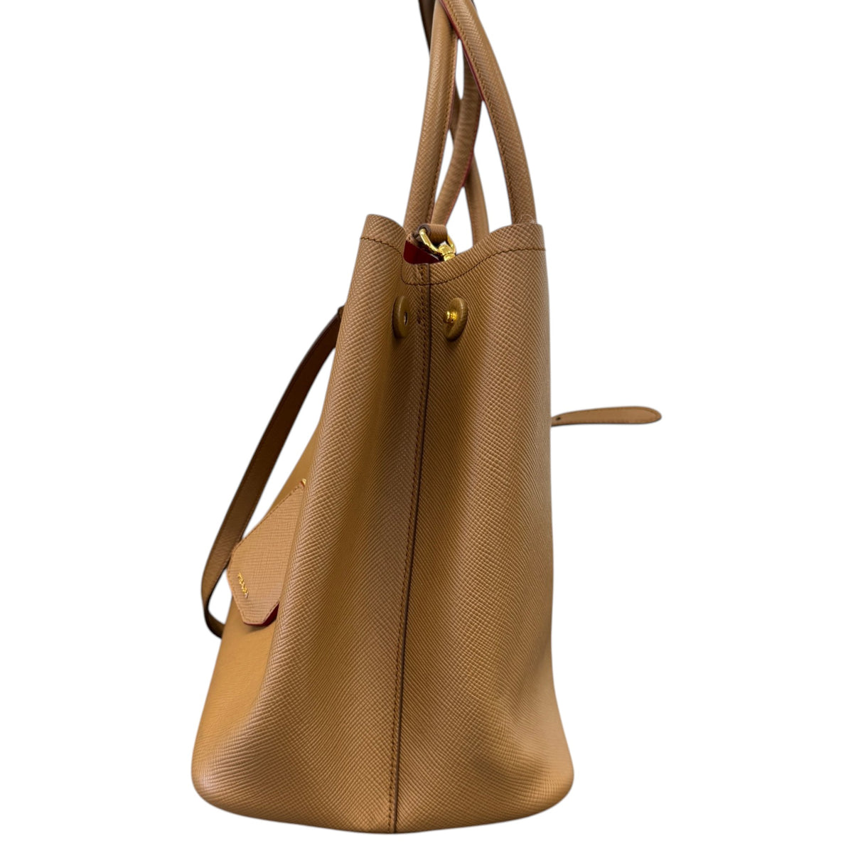 Women's Saffiano Double Medium Handbag Brown - Photo 6