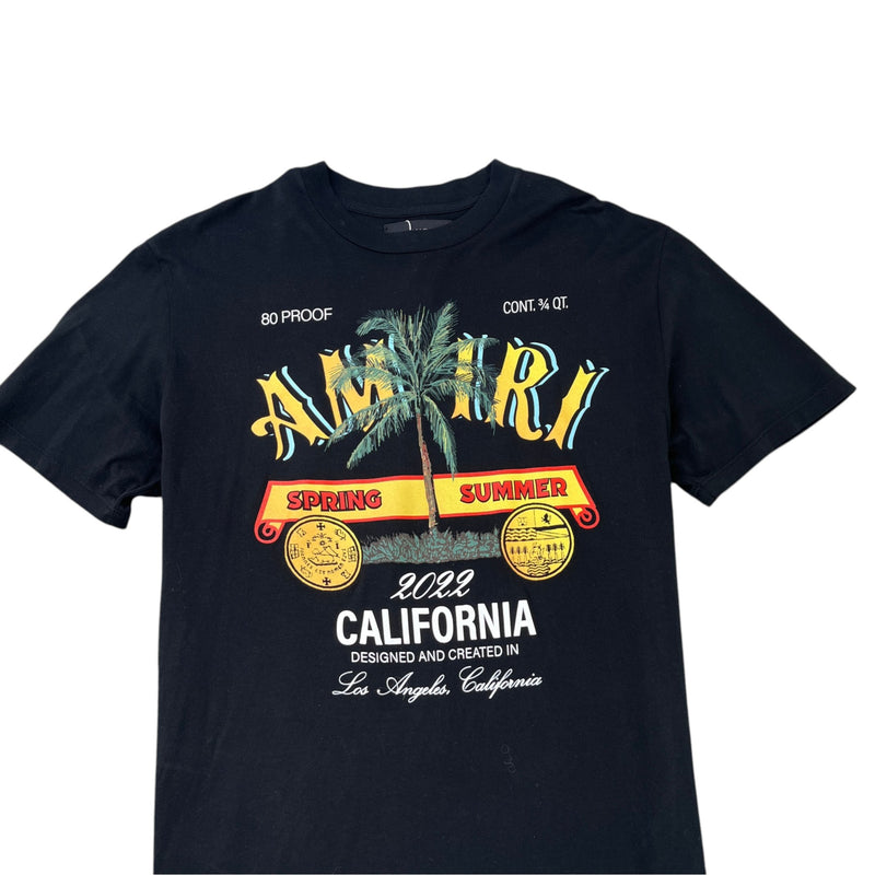 Men's California Rum Label T-Shirt Black Size L