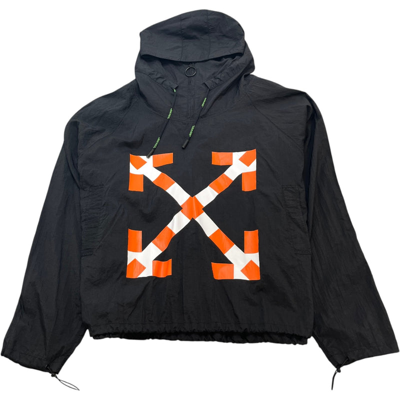 Men's Anorak Windbreaker Black Size S