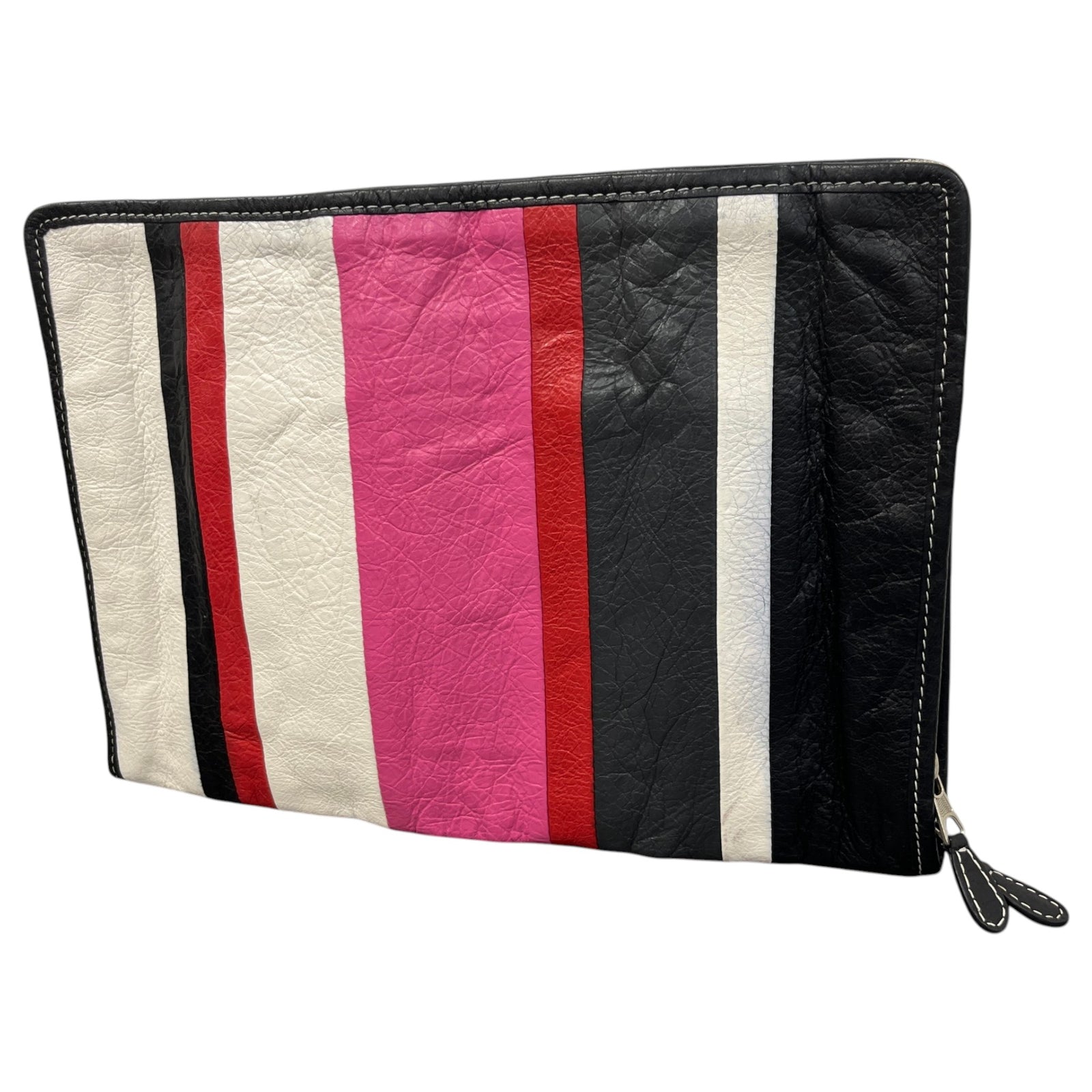 Women's Bazar Striped Pouch Black - Photo 7