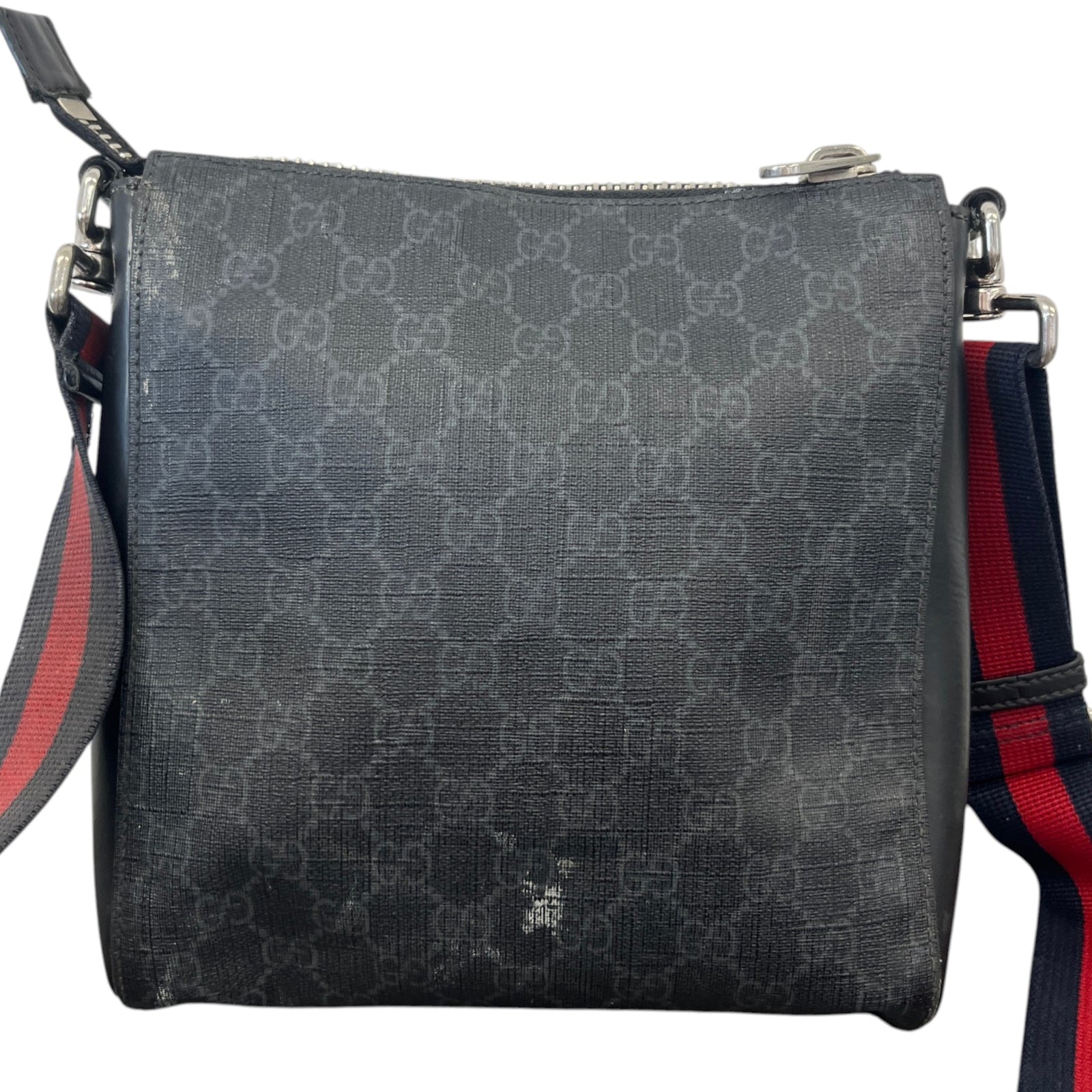 Men's Gg Supreme Messenger Bag Black - Photo 3