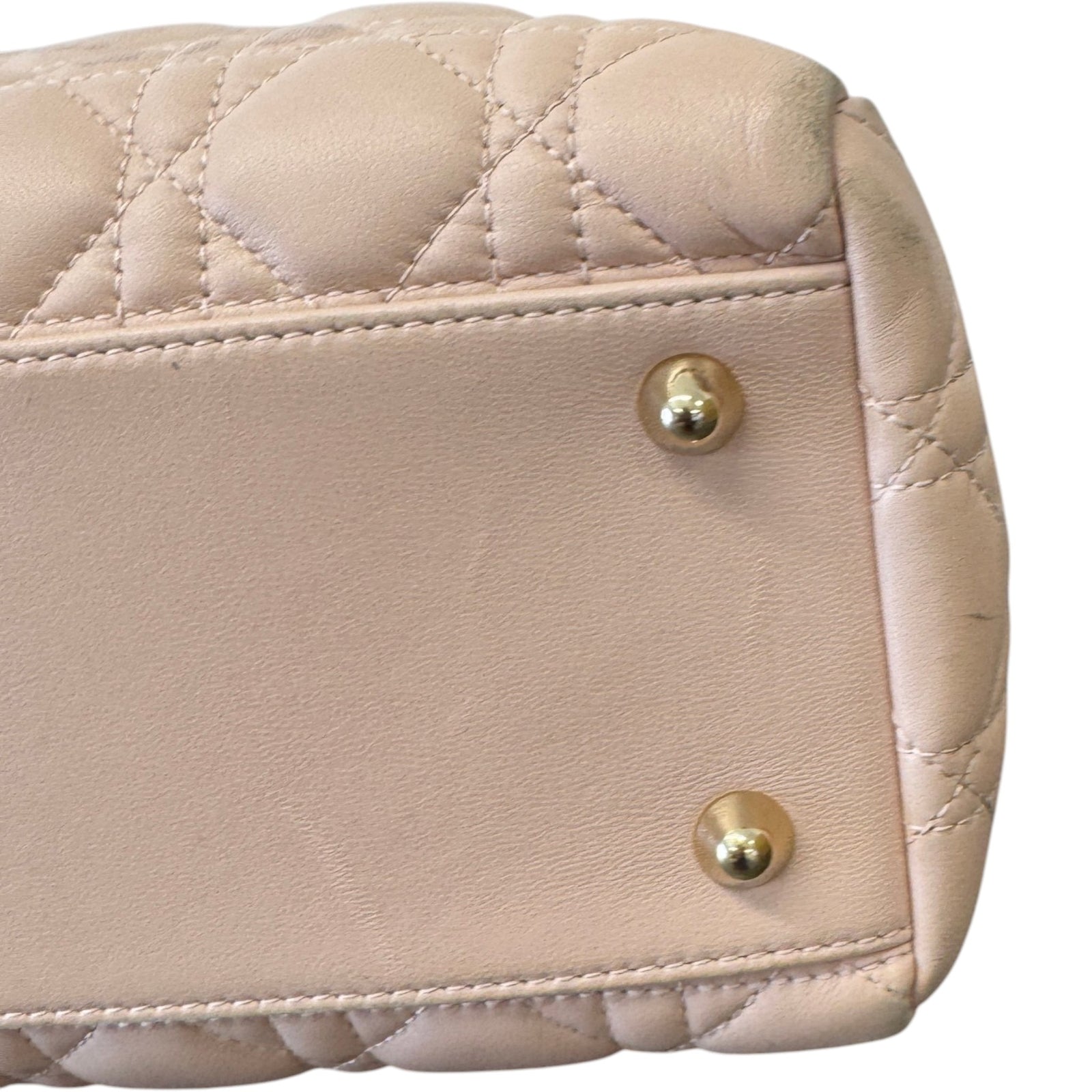 Women's Cannage Quilted Medium Shopping Tote Bag Pink - Photo 9