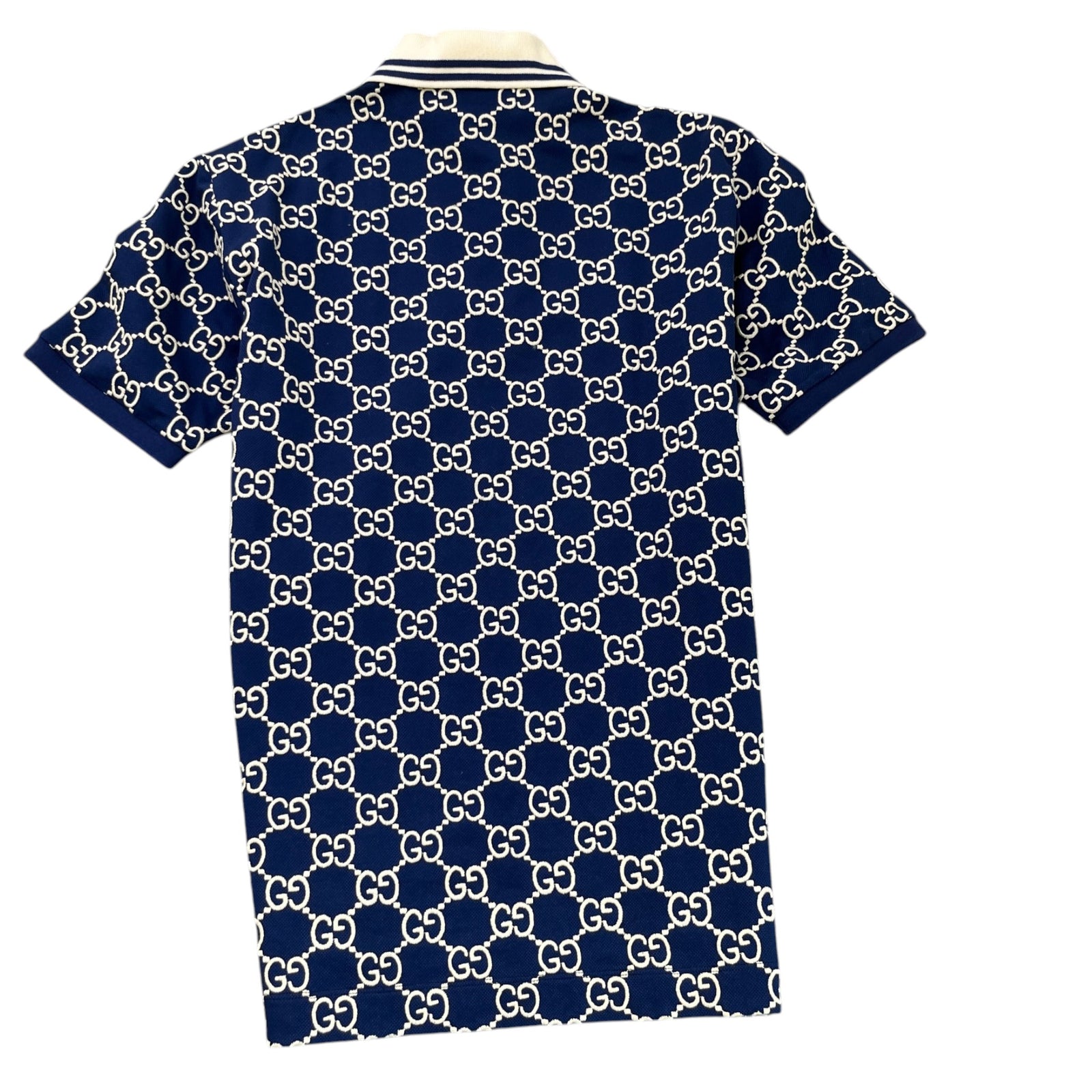 Men's GG Supreme Polo Shirt Navy Size XS - Photo 2