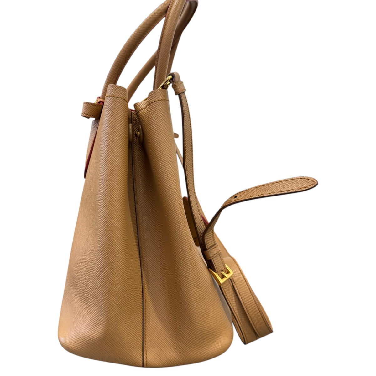 Women's Saffiano Double Medium Handbag Brown - Photo 7