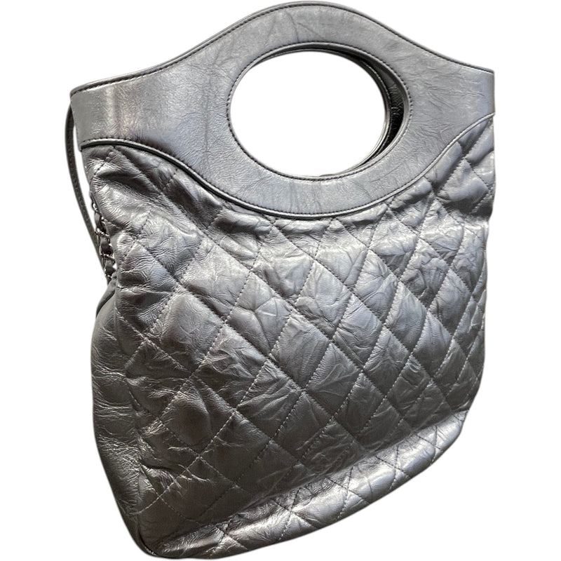 Women's Shopping 31 Tote Handbag Silver