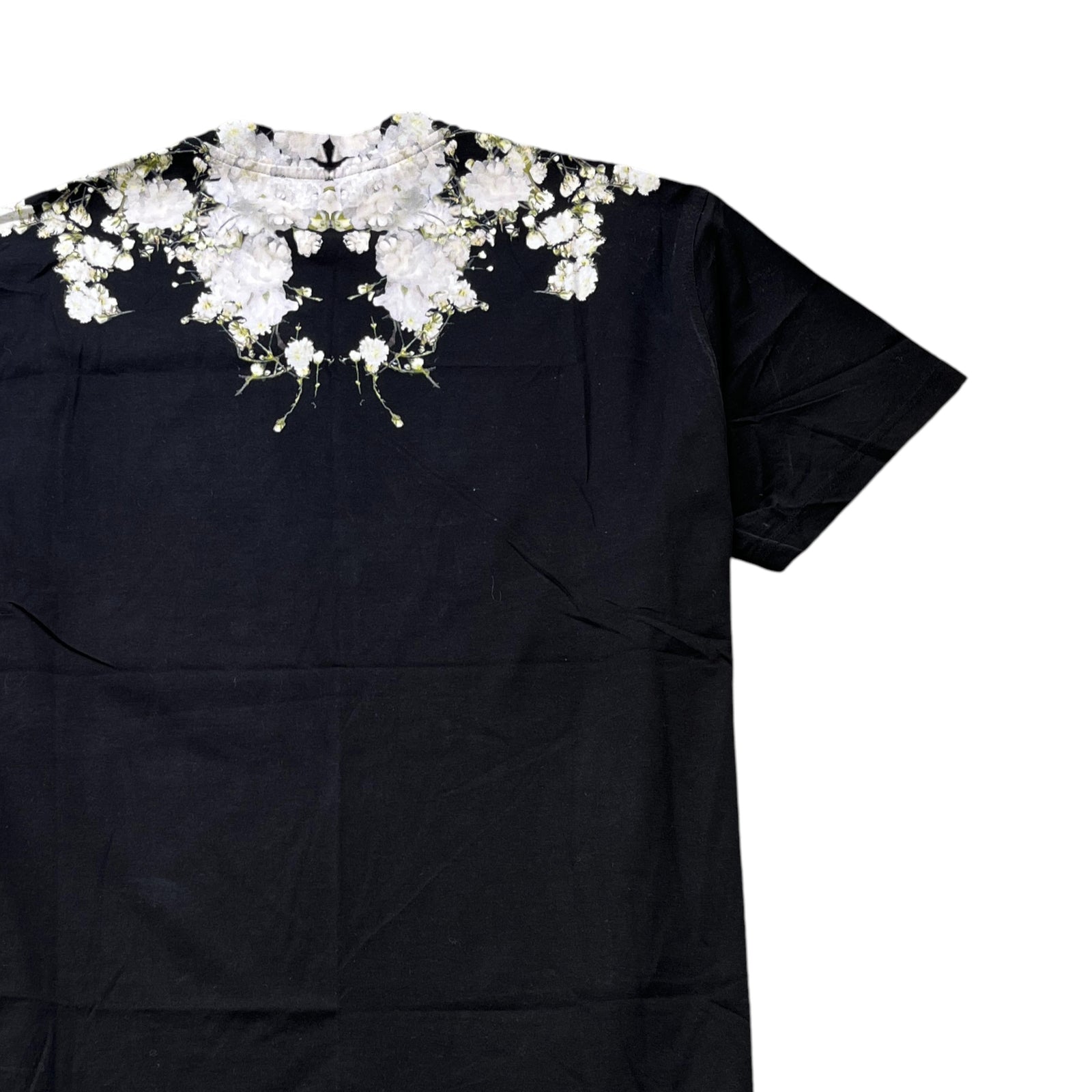 Men's Floral Print T-Shirt Black Size S - Photo 4