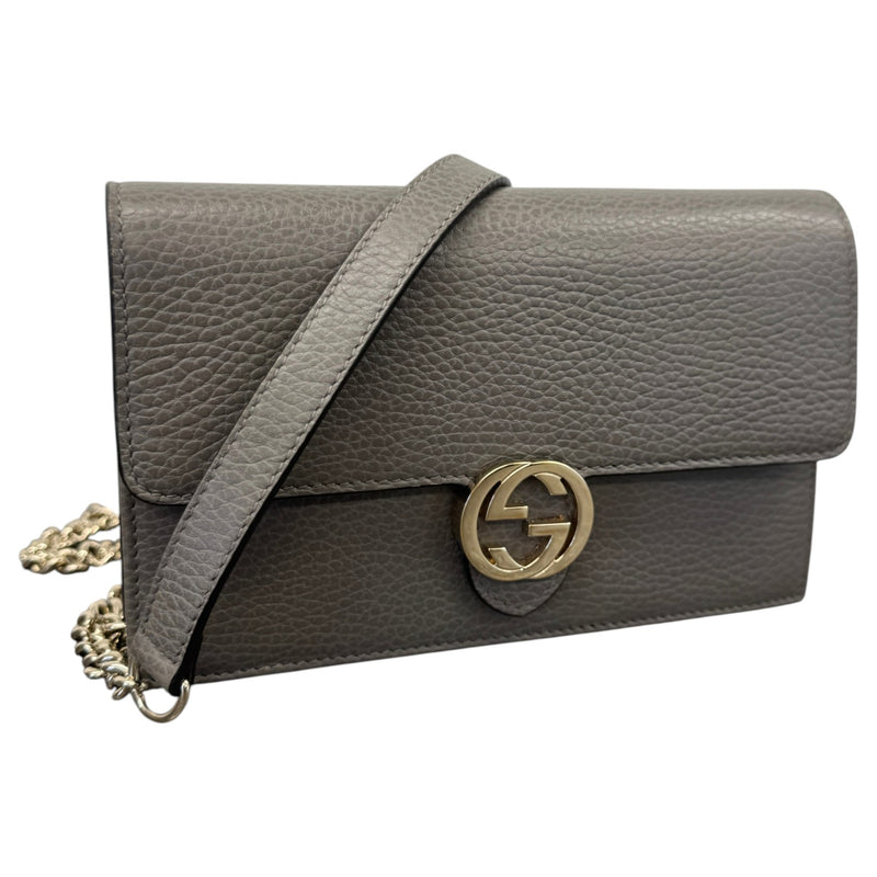 Women's Interlocking G WOC Crossbody Bag Grey